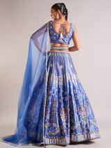 Amazing purple silk lehenga choli