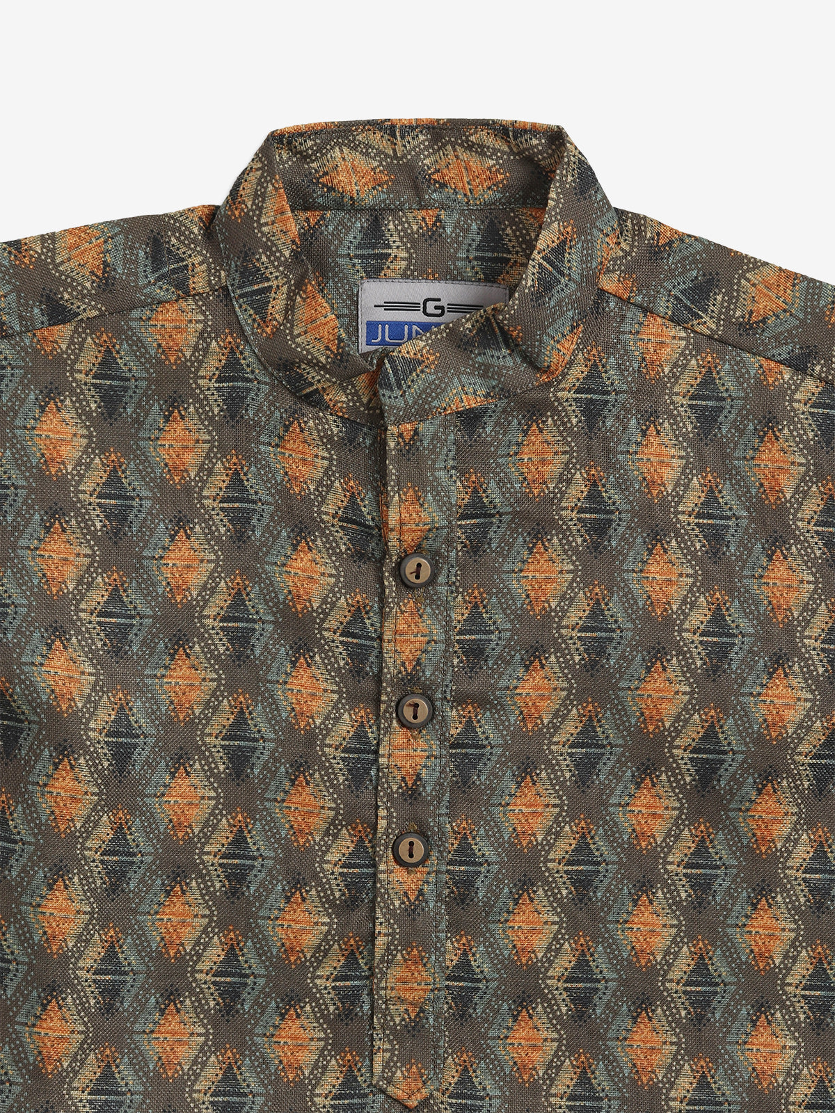 Classy brown printed kurta