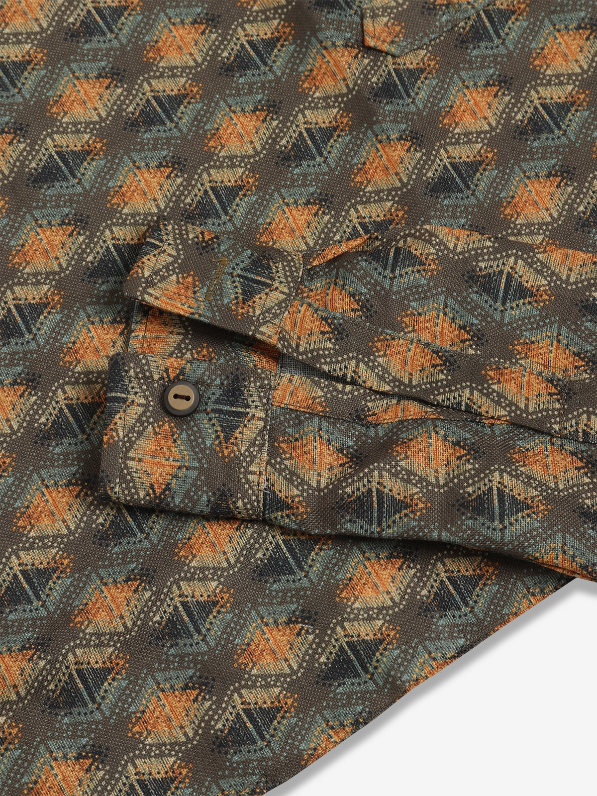 Classy brown printed kurta