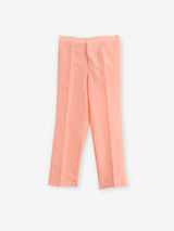Cotton silk peach waistcoat set