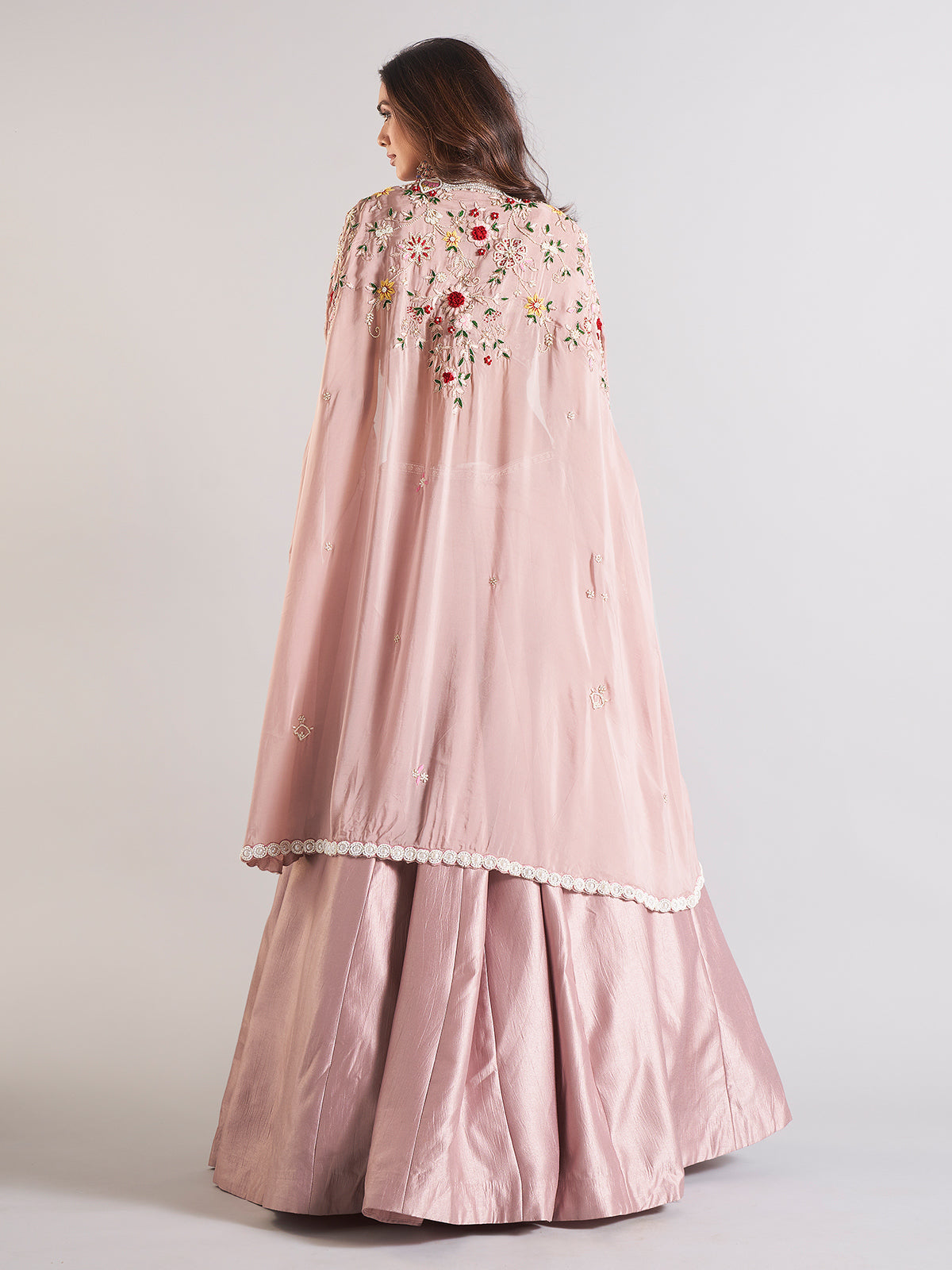 Delightful light purple silk lehenga choli