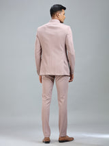 Elegant peach jodhpuri suit in premium terry rayon for special occasions
