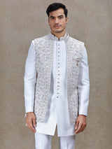 Graceful off-white indowestern for weddings