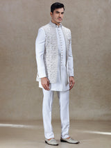 Graceful off-white indowestern for weddings