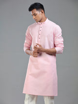 Light pink ethnic style kurta suit for festive