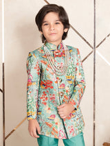 Mint green all time classy indo western for boys