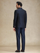 Navy jodhpuri bandh gala jacket suit