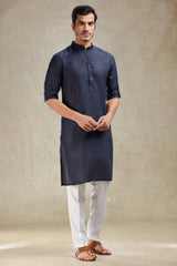 Navy kurta set for family gathering