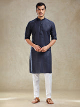 Navy kurta set for family gathering