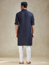 Navy kurta set for family gathering