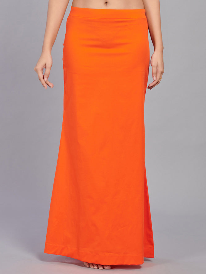 Orange lycra cotton saree shaper