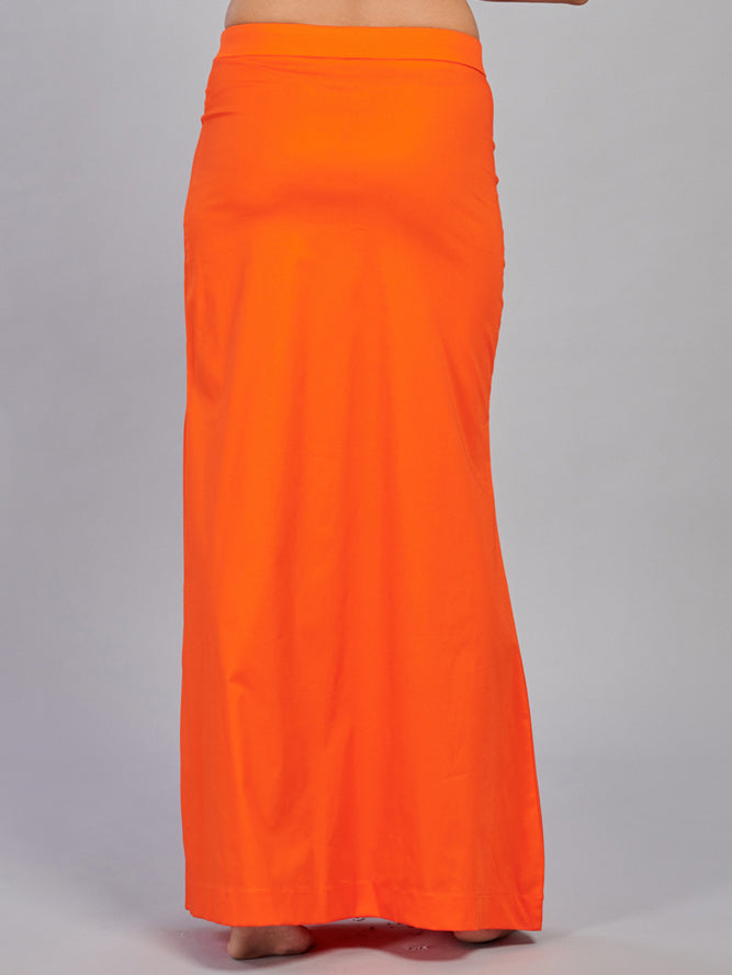 Orange lycra cotton saree shaper