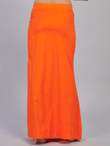 Orange lycra cotton saree shaper