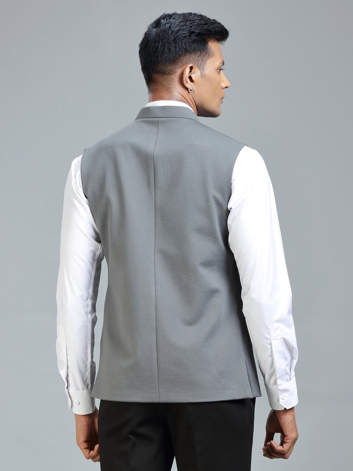 Sharp sophisticated stylish grey waistcoat for men