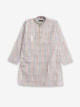 Stylish printed grey kurta pajama