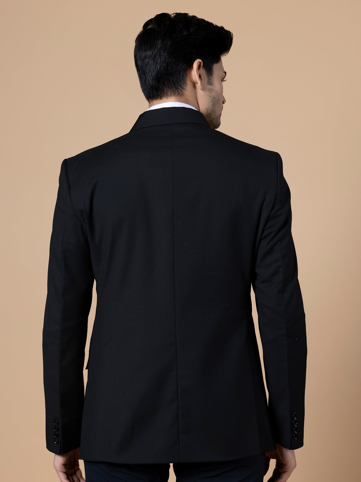 Terry rayon black reception blazer
