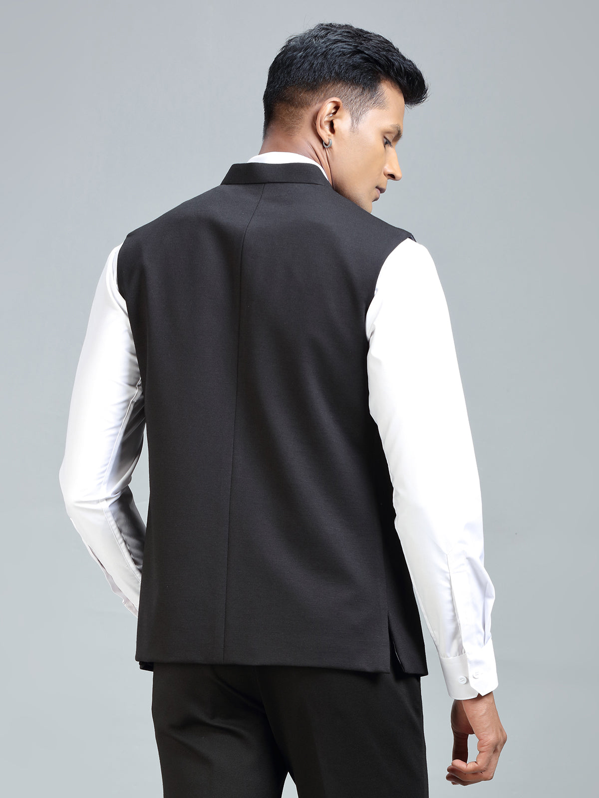 Timeless classic iconic black waistcoat for men