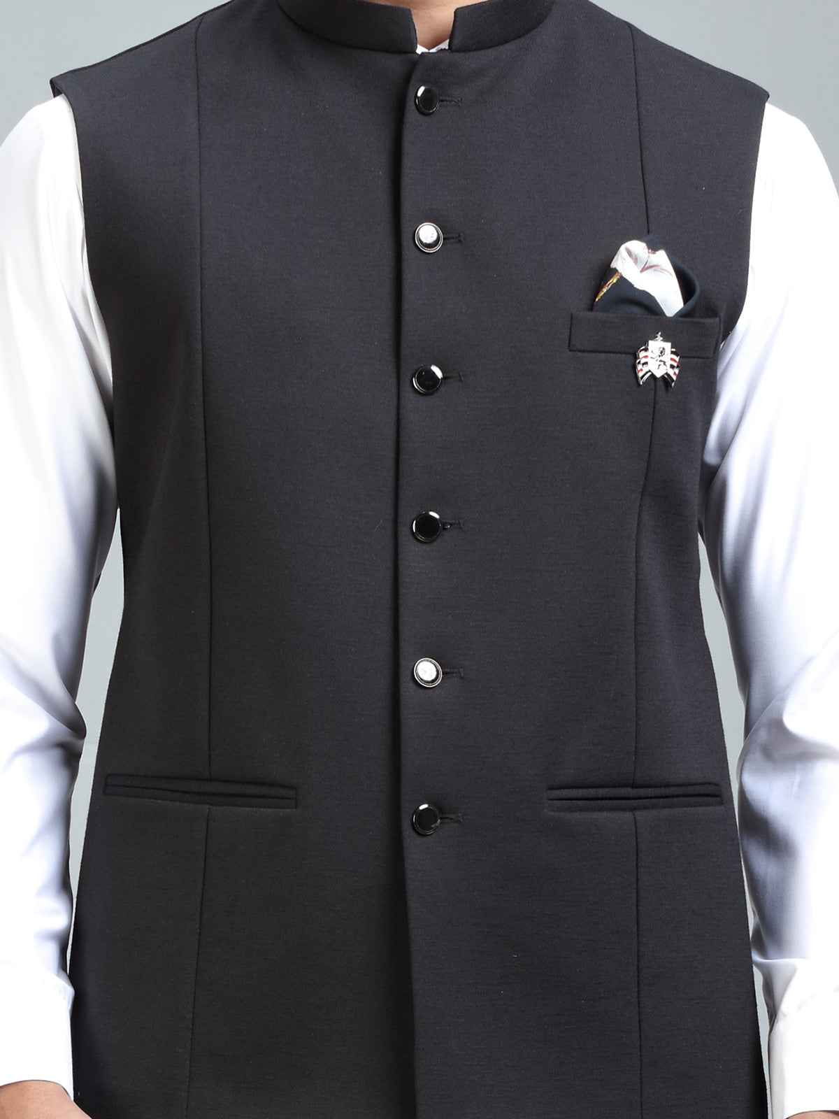 Timeless classic iconic black waistcoat for men