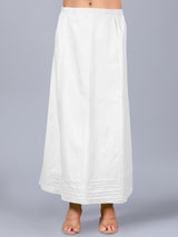 White cotton saree petticot