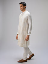 White festive kurta pajama for men